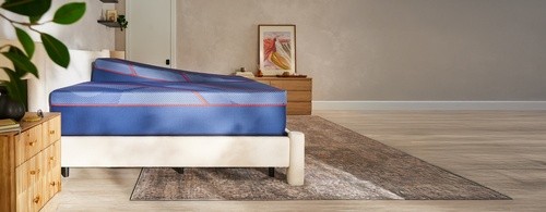 Posturepedic Elite split king mattress in a styled room