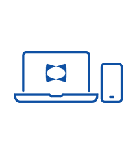 Order Online icon - blue