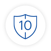 10 Year Warranty Icon
