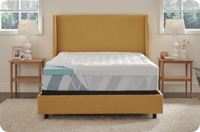 Sealy Dreamlife Topper with Cover on Top