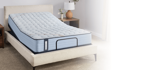 Posturepedic Spring mattress on an Ease Power base in a styled room
