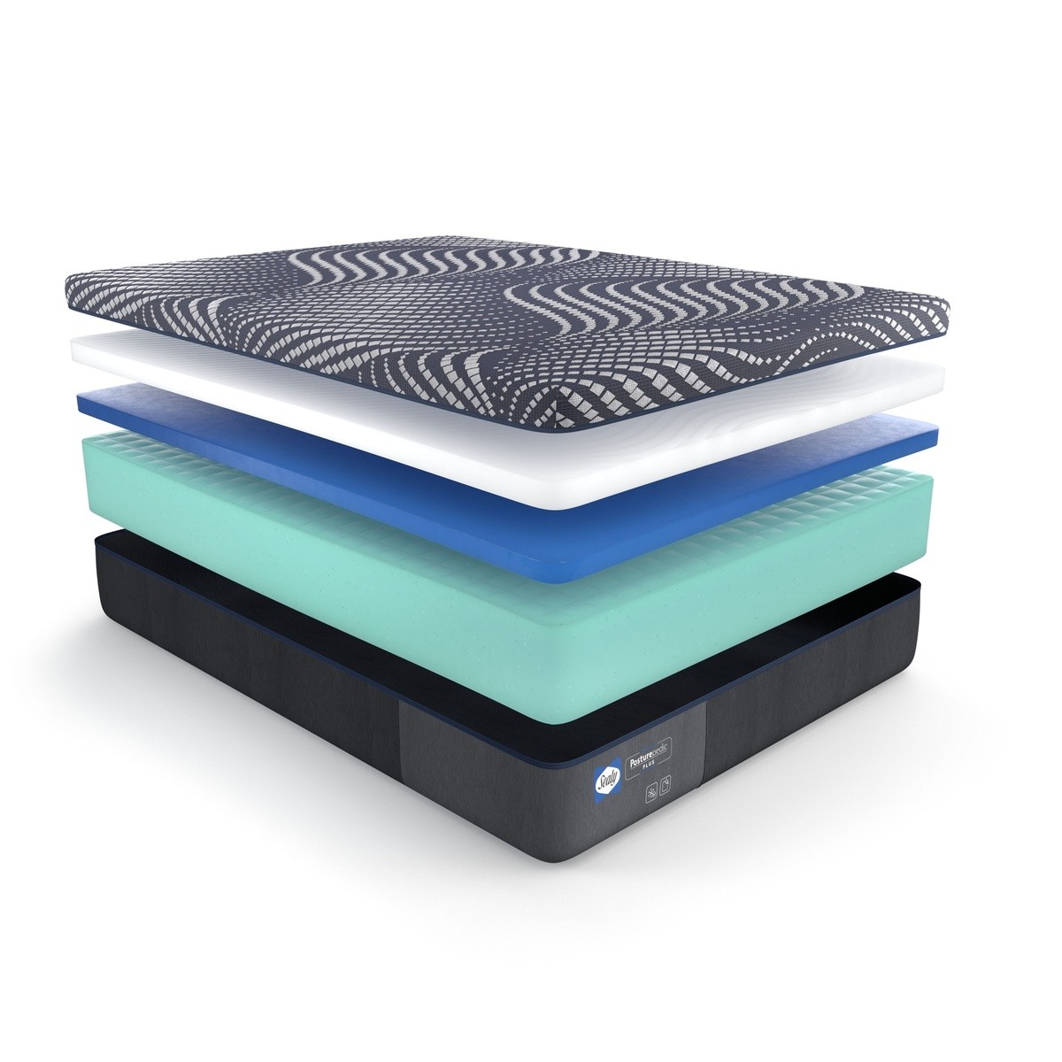 posturepedic plus with layers showing