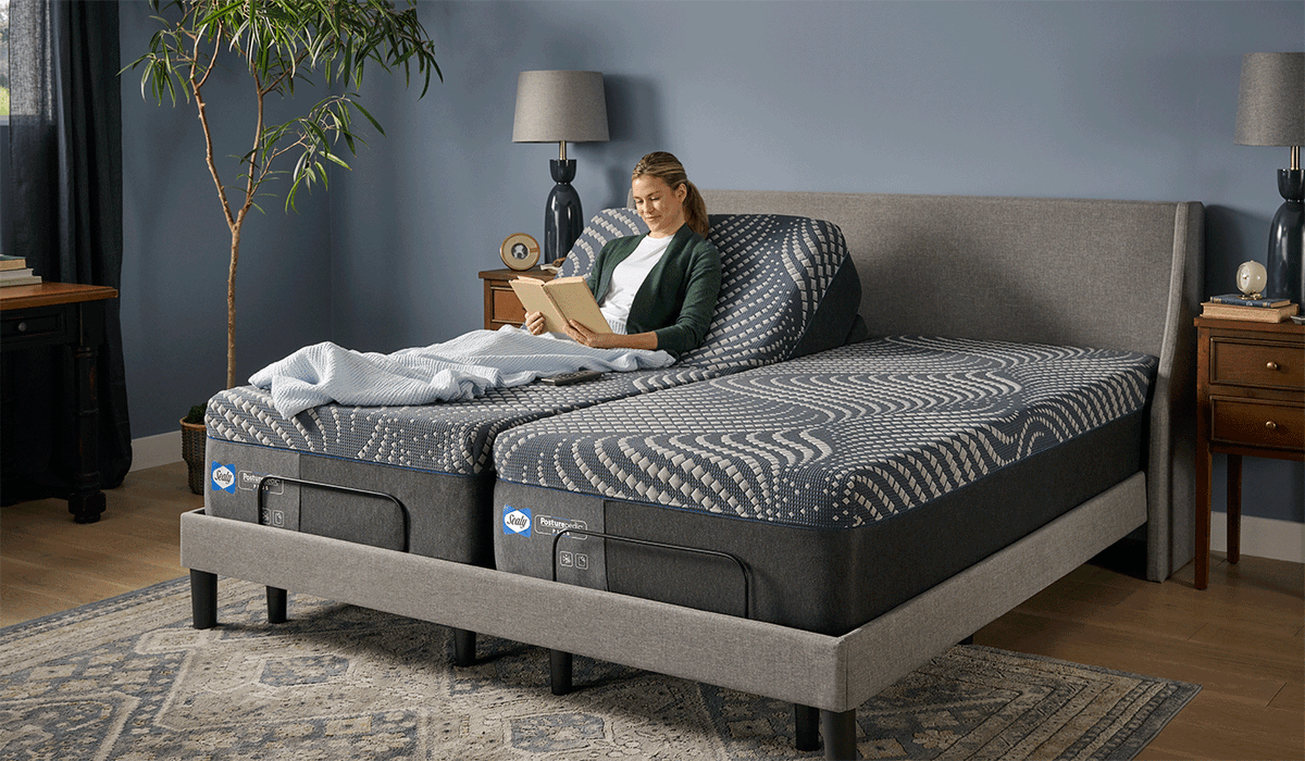 woman reading in bed