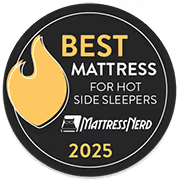 Mattress Nerd Best Mattress for Hot Sleepers 2025 Affiliate Badge